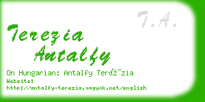 terezia antalfy business card